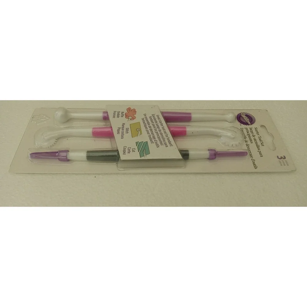 Wilton 3 pc Starter Tool Set Fondant Cake Decorating Tool New